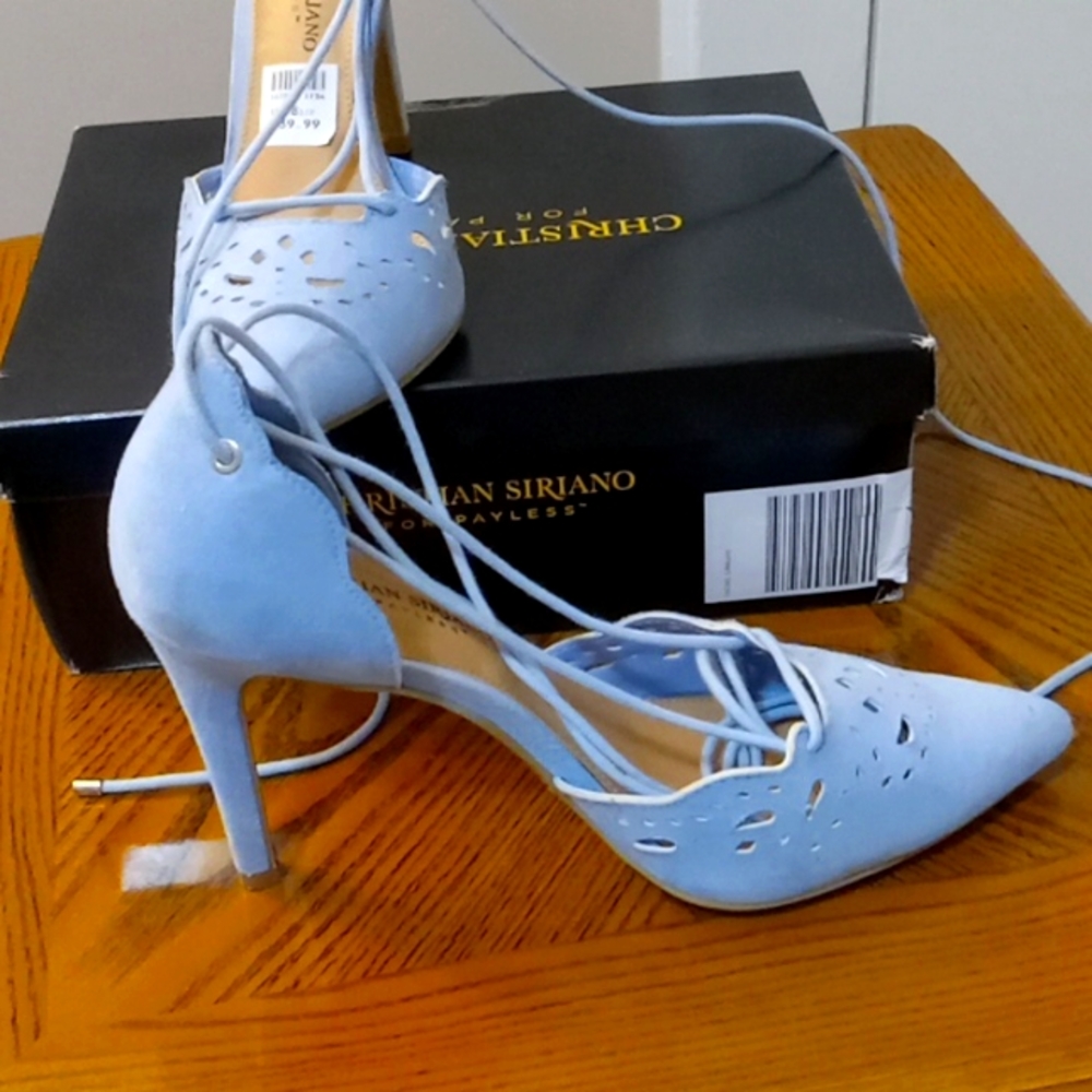 Shoes  baby blue . Sue 8-1/2